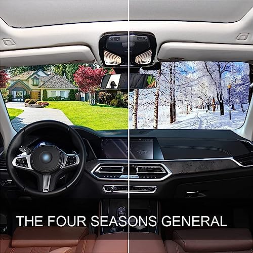 Funny Scottish Highland Cow Windshield Sun Shade Fits Windshields of Various Sizes, Foldable Car Sunshades - color: Funny Scottish Highland Cow, size: 55*27.6inch
