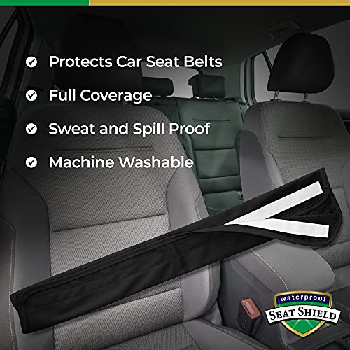 Seatbelt Covers - Comfort Removable Car Seat Belt Cover for Women, Men, Kids - color: Black