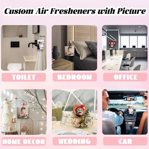 10-100Pcs Custom Logo Air Freshener for Car Bulk,Wholesale Personalized Double-Sided Car Air Fresheners with Photo Text Logo (10 Horizontal Rectangle) - color: 10 Pcs - Horizontal Rectangle
