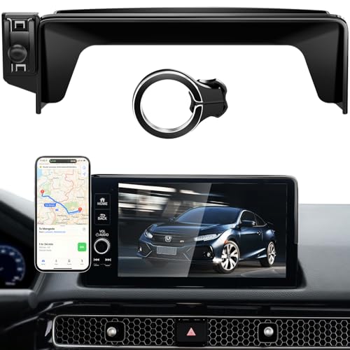 pop-tech Magnetic Phone Holder for Honda Civic 11th Gen 2022 2023 2024 2025 2026, 360° Car Screen Phone Mount Made for Civic Hatchback Sedan Touchscreen, Compatible with Magsafe iPhone Accessories - style: for 2022-2026 Civic