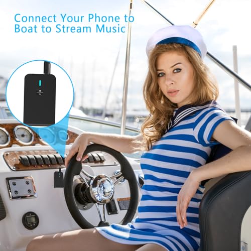 Bluetooth 5.3 Transmitter Receiver for TV and Wireless Headphones, 2-in-1 Bluetooth Adapter, Wireless Transmitter for TV, PC, MP3, Gym, Airplane Use with Any 3.5 mm Audio Jack… - color: Black