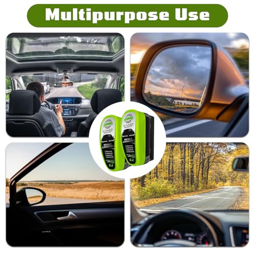 2pcs Automotive Oil film Cleaning Brush Set, 2.0 Upgraded Version Car Cleaning Brush for Car Window, Clear Cars Windshield Cleaner Tool, Universal Glass Wipe Board