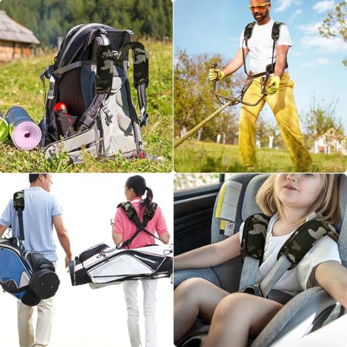 ZINZ 2-Pack Universal Shoulder Pad with Ultra Thick Cushion for Bag Luggage Bag Crossbody, Plus Long & Anti-Slip & Breathable,Camouflage Green - color: Camouflage Green