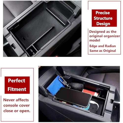 TTCR-II for Chevy Blazer Center Console Organizer 2019-2024 2025, for 2019-2024 2025 Chevy Blazer Console Organizer Tray Secondary Storage Box - size: For Blazer