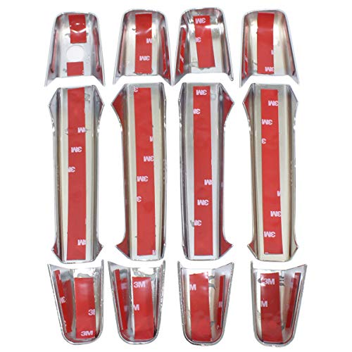 NewYall Pack of 4 Chrome Door Handle and 2 Upper Half Mirror Cover for Chevrolet Avalanche Suburban Tahoe 2007-2013