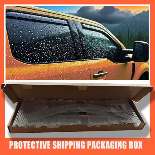 in-Channel Window Visors Sun Rain Guards Vent Deflectors Window Shade for 09-18 Ram 1500/2010-2025 Dodge Ram 2500 & 3500 Only for Crew Cab,19-24 Ram 1500 Crew Cab (Classic Body Only) - size: For 09-18 Ram 1500 Crew Cab