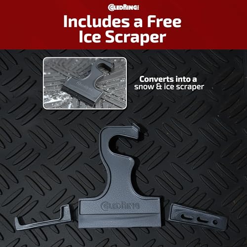 Gledring USA Custom Fit All-Weather Rubber Floor Mats Intended for BMW 5 Series 525i/528i/530i/545i/550i (E60/61) 2004-2010 - No Trimming Needed.