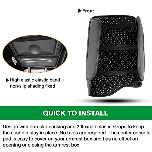 Shademax Custom Fit for Center Console Cover Hyundai Palisade 2020 2021 2022 2023 2024 2025 2026 Armrest Cover Center Console Pad PU Leather Armrest Seat Box Cover Protector with Pockets Storage Bag - size: For Hyundai Palisade 2020-2026