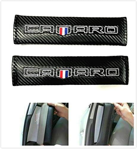 Custom Camaro Flag RS SS Racing Seat Safety Belt Cover Shoulder Pads Cushion 2PCS