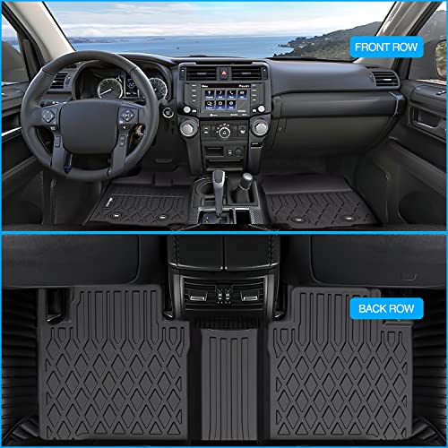 Nilight TPE Floor Mats for Toyota Tacoma Double Cab 2018 2019 2020 2021 2022 2023,All Weather Custom Fit Heavy Duty Floor Liners - size: 2018-2023 Toyota Tacoma|Double Cab