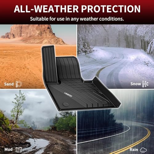 LASFIT Floor Mats&Trunk Mat Fit for BMW X5 2019-2024 2025 2026 40i/45e/50e/50i/M/M50i/M60i, All Weather TPE Custom Fit 1st&2nd Row Full Set Car Mats & Cargo Liner(Only for 5 Passengers), Black - size: 3) X5 2019-2025 2026 | Full Set