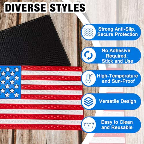 2PCS Cowboy Hat Dashboard Holder Mat – Anti-Slip Hat Shape Protector for Truck & Pickup SUV Dash – Heat-Resistant Mat for Car, Secures Hats and Items on The Road