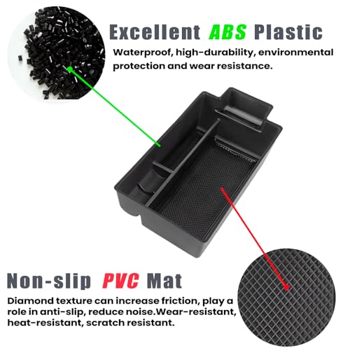 Center Console Organizer Compatible with Nissan Rogue 2021 2022 2023 2024 2025 2026 Armrest Storage Box Insert Tray Interior Secondary Accessories(Armrest Storage Tray) - size: 1PCS Armrest Storage Tray