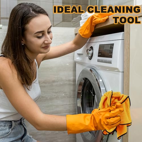 Tallew 80 Pcs Microfiber Towels:16"x16" Microfiber Drying Towels Bulk Micro Fiber Car Cleaning Cloth for Cars Drying Washing Polishing Office Windows Cleaning Household Supplies (Yellow) - color: Yellow