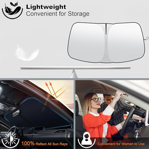 2026 Upgrade Front Windshield Sunshade fit for Toyota RAV4 2013-2018 Reflector Foldable Car Shade Automotive Windshield Sunshades for Toyota RAV4 Windshield Sun Shade |Keeps Your Vehicle Cool| - size: Fit for Toyota RAV4 2013-2018