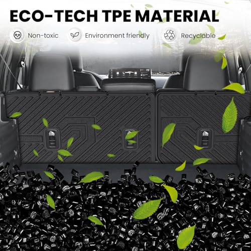 LASFIT Rear Seat Back Protector for Honda Passport 2026, All Weather TPE Pet Friendly Custom Fit Passport Second Row Back Seat Cover Mat Liner Accessories, Black - style: 7)For Honda Passport | 2026 | Seat Back Protector