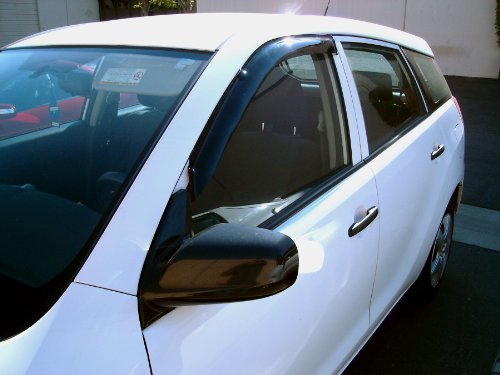Car Rain Guard & Sunroof | Outside Mount Window Visor Side Deflectors | Waterproof Sunroof Cover Rain Shields Compatible with 1996-2000 Toyota RAV4 | 5 Pcs Set, WSV-438, Dark Smoke - size: Compatible With Toyota RAV4 1996-2000