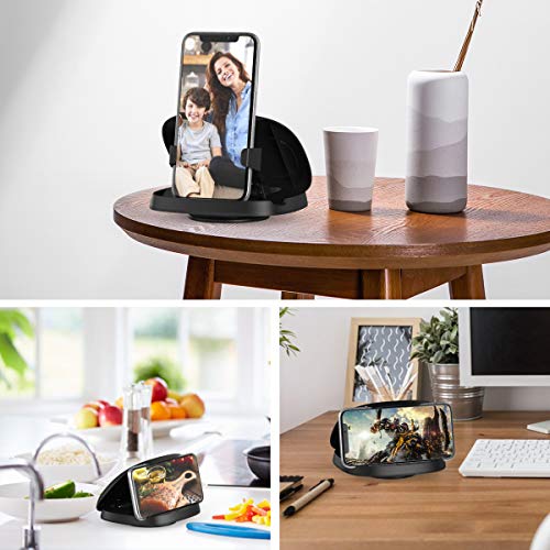 JOYEKY Cell Phone Holder for Car, Vertical Horizontal Car Phone Mount with 360° Rotate Dashboard Cradle Compatible iPhone Samsung Galaxy Android Smartphones, GPS Devices - color: Black