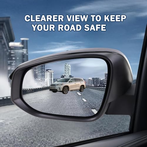 Left Driver Side Mirror Compatible With 2014-2019 Toyota Highlander With Manual Folding Power Glass Heated Turn Signal Blind Spot Black Replaces #87940-0E272 TO1320361 (7Pins) - color: Black, size: 7Pins-Left