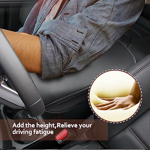 SKTU for 2017-2024 2025 Mazd a CX-5 Center Console Cover 2023 2024 2025 CX5 Central Console Armrest Pad 2025 CX-5 Seat Box Cover 2025 CX-5 Center Console Soft Cushion (White) - color: 2017-2025 CX-5 White