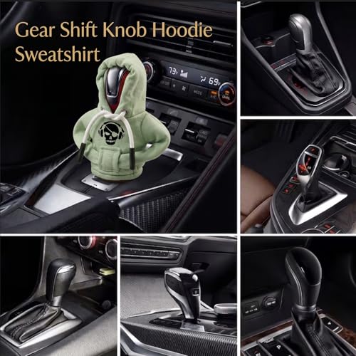 Sacerd Jesus Cross Gear Shift Hoodie, Universal Car Shift Knob Cover,Manual Automatic Shifter Mini Hoodie,Christian Car Accessories Religion Faith Gifts for Believer Women Men - color: JESUS