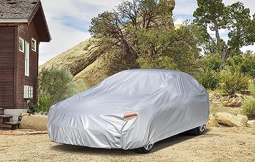 Kayme 6 Layers Car Cover Custom Fit for Audi A7 S7 RS7 (2010-2025) Waterproof All Weather for Automobiles, Outdoor Full Cover Rain Sun UV Protection.Silver - size: 2. Custom Fit Audi A7 S7 RS7