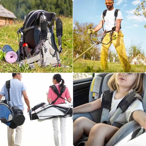 ZINZ 2-Pack Universal Shoulder Pad with Ultra Thick Cushion for Bag Luggage Bag Crossbody, Plus Long & Anti-Slip & Breathable,Camouflage Gray - color: Camouflage Gray