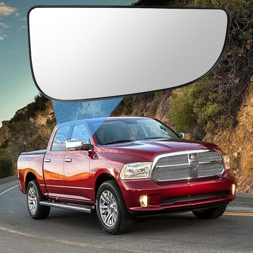 Passenger Right Side Lower Mirror Glass Replacement,For 2010-2020 Dodge Ram 1500 2500 3500 4500 5500 Towing Model, 68067730AA,Right Pass Convex Lower Mirror Glass, with Bracket