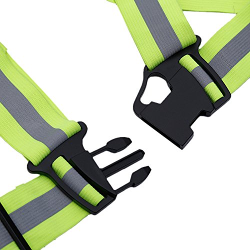 zojo Reflective Vest | Lightweight, Adjustable | Safety & High Visibility for Running,Fits Outdoor Cloth Pack of 10, Neon Yellow - color: 10pcs-neon Yellow