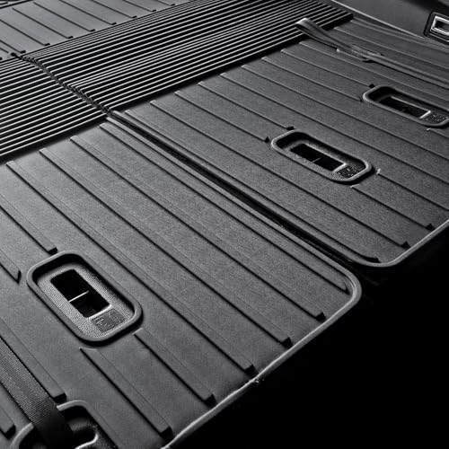 Cargo Mat Backrest Mat for 2016-2022 Honda Pilot 8 Passengers (No Elite Models), All Weather TPE Car Liner Car Mat for 2022 Honda Pilot Accessories - size: for 2016-2022 Honda Pilot Cargo Mats