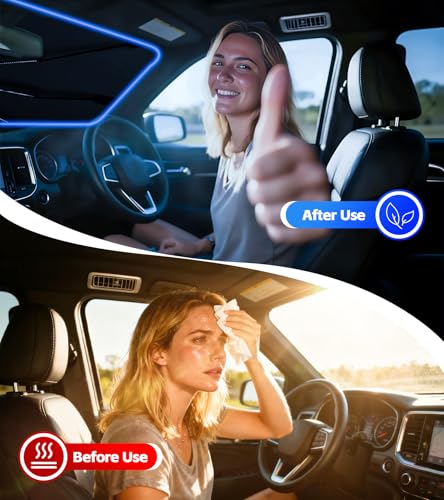 Windshield Sun Shade for Tesla Model 3 2018-2026 with 360° Rotating Shaft, Custom Fit Umbrella Sunshade for UV Blocking, Interior Heat Protection, Easy Storage - size: Fit for Tesla Model 3 2018-2026