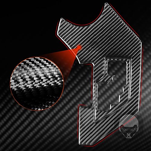 NVCNX Real Premium Carbon Fiber Car Center Console Automatic Transmission Gear Shift Panel Cover Decal Compatible with Toyota RAV4 2013 2014 2015 XLE LE Limited Interior Trim Kit Accessories Black - B - color: 2013-2015 Gear Shift Panel Trim - Kit B