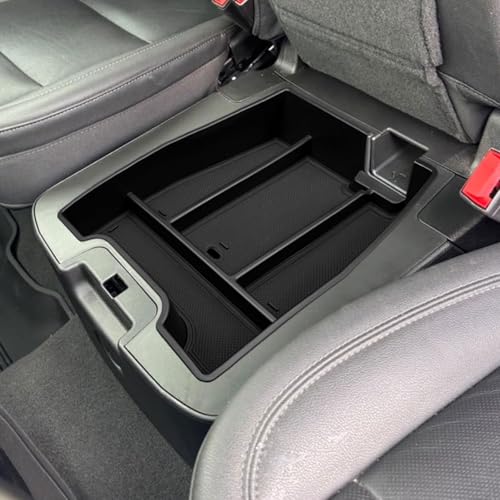 Zxiaochun Center Console Organizer Tray for 2019-2025 2026 Chevy Silverado/GMC Sierra 1500 & 2020-2026 Silverado/Sierra 2500HD 3500HD, Armrest Box Storage Tray (Split-Bench Folding Seat ONLY)-2PCS - size: 2PCS Trays