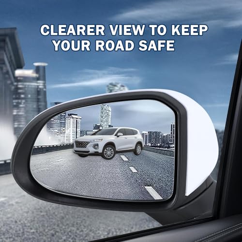 Left Driver Side Mirror Compatible With 2019 2020 2021 2022 2023 Hyundai Santa Fe With Manual Folding Power Glass Blind Spot White Replace#87610-S2010(5Pins) - size: L