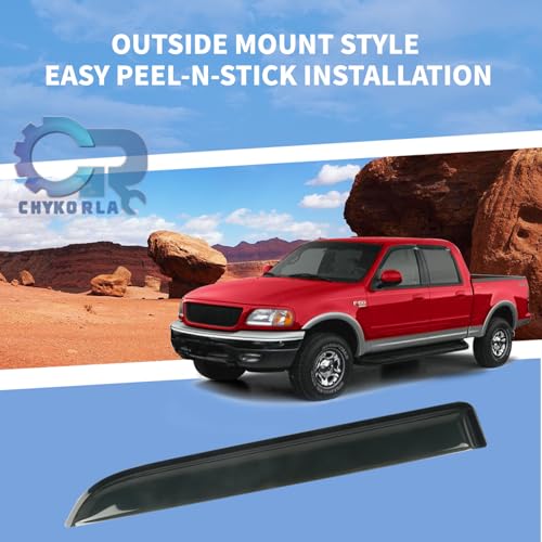 4PCS Window Rain Guards Shield Fit for 2001-2003 Ford F150 SuperCrew Cab, Outside Mount Window Vent Visors Shades, Wind Deflectors for 2002 2003 Lincoln Blackwood - size: For 2001-2003 F150 SuperCrew
