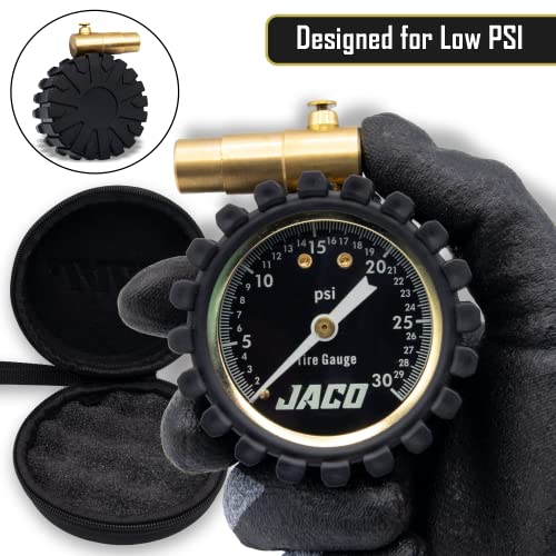 JACO FTX-30 Low Pressure Presta Tire Gauge for Bikes (Max 30 PSI) | Fatbike & MTB Series - style: 0-30 PSI