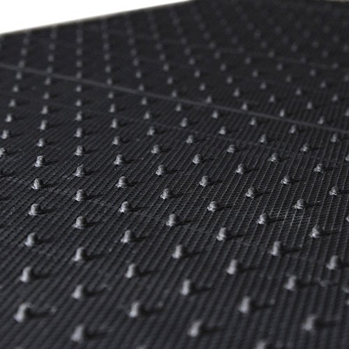 4pc Full Set Heavy Duty Deluxe Carpet Floor Mats, Universal Fit Mat for Car, SUV, Van & Trucks - Front & Rear, Driver & Passenger Seat (Gray)