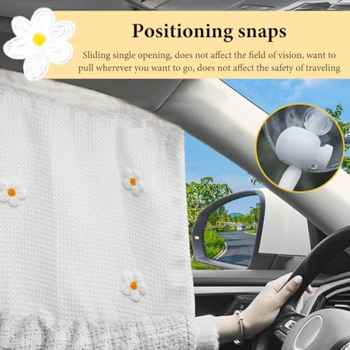 2PCS Car Window Sun Shade, 25.2"x18.5" Cotton Curtain Vehicle Window Shades for Baby Kids Children, Cartoon Sunshade Protector Heat Blocker Cover for Auto Side Windows - color: 2pcs