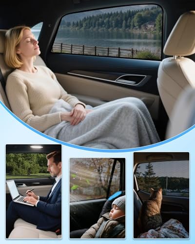 Car Window Shade for GMC Sierra 1500 2500 3500 2019-Now,2 Pack UV & Glare Protection, Breathable Privacy Insect & Bug Blocker Magnetic Mesh Side Rear Sun Shades for Baby Camping, Napping & Travel - size: 2PC for GMC Sierra 1500 2500 3500(2019-Present)