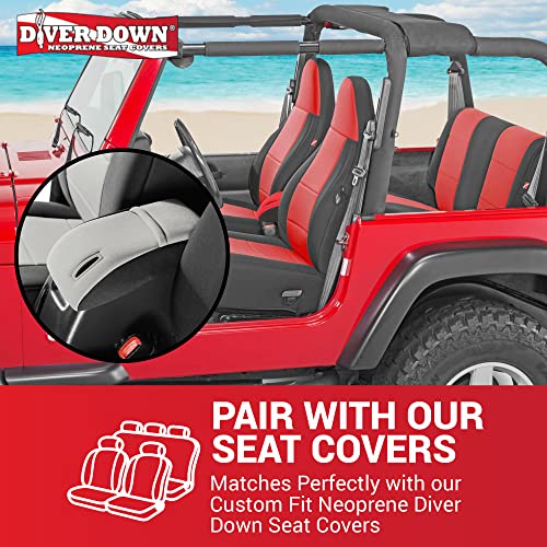 Diver Down Neoprene Center Console Cover - Fits Jeep 1997-2006 TJ Wrangler - Cushioned Armrest Cover - Doesn't Burn Your Elbow - Tight Custom Fit - Comfortable Foam Armrest Pad (01-06 Yellow) - color: Yellow, size: 2001-2006 TJ
