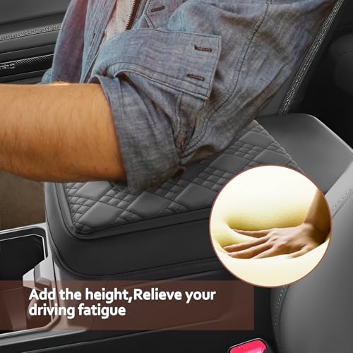 SKTU 2025 2026 4Runner Armrest Cover for 2025 2026 Toyota 4Runner Center Console Cover Toyota 4Runner 2025 2026 Accessories 2025 2026 4Runner Soft Center Console Cushion-Durable - color: for 2025 2026 4Runner Black-A