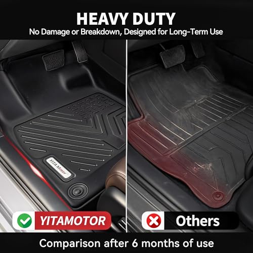 YITAMOTOR Floor Mats Fit for 2020-2026 Hyundai Sonata / 2021-2026 Kia K5 (Only FWD Models, Not for AWD/Hybrid), TPE Custom Fit All Weather Sonata Accessories for 1st & 2nd Floor Mats Set - style: For Hyundai Sonata 2020-2026 & Kia K5 2021-2026