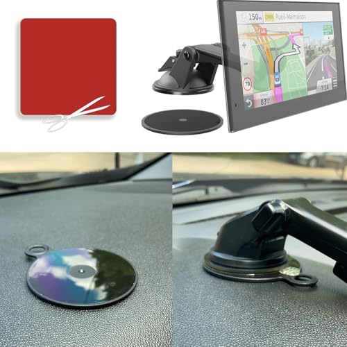Double-Sided Adhesive Pad and Electrostatic Film for Dash Cam,Customizable,Residue-Free Accessory for Car Windshields, Includes 4 Adhesion Promoter. - color: The Red Double-sided Sticker Adhesive