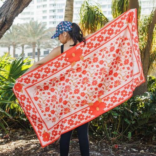 Sprints Athletic Running Towel, Full-Sized, Car Seat Cover - Performance Microfiber (Peaches & Pleasures The Small Kind) - color: Peaches & Pleasures the Small Kind