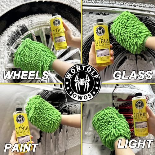 Wontolf Complete Car Wash Cleaning Kit, Car Interior Detailing Kit with Car Wash Soap, Interior Detailing Cleaner, Wheel Cleaner, Wheel Brush, Dying Towel, for Cars Trucks RVs SUVs - size: 2.29 Fl Oz (Pack of 7)