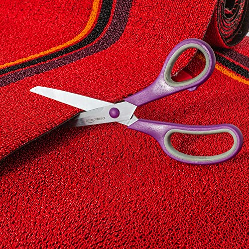 FH Group Car Floor Mats - DIY Ultra Waterproof Trimmable Non-Slip Vinyl Floor Mats, Red - color: RED