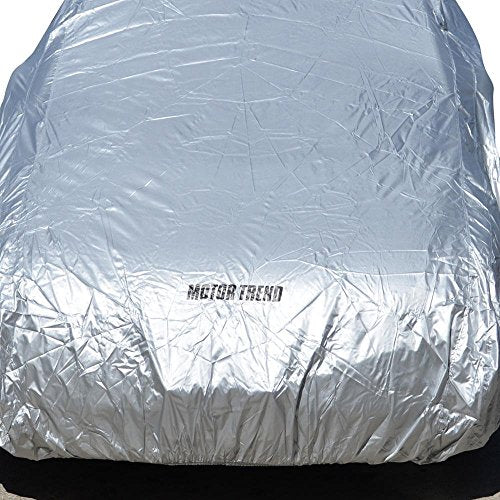 Motor Trend All Season WeatherWear 1-Poly Layer Snow proof, Water Resistant Car Cover Size L - Fits up to 190" - CC-543+LOCK - size: Large