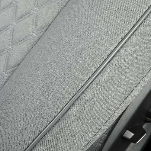 West Llama Linen Front Car Seat Cover Protector Anti-Slip Bottom Seat Cover Fits 95% of Vehicles,Wrapping Around The Bottom,Diamond Pattern(Gray-1Pcs) - color: Diamond Pattern-Gray, size: 1pc
