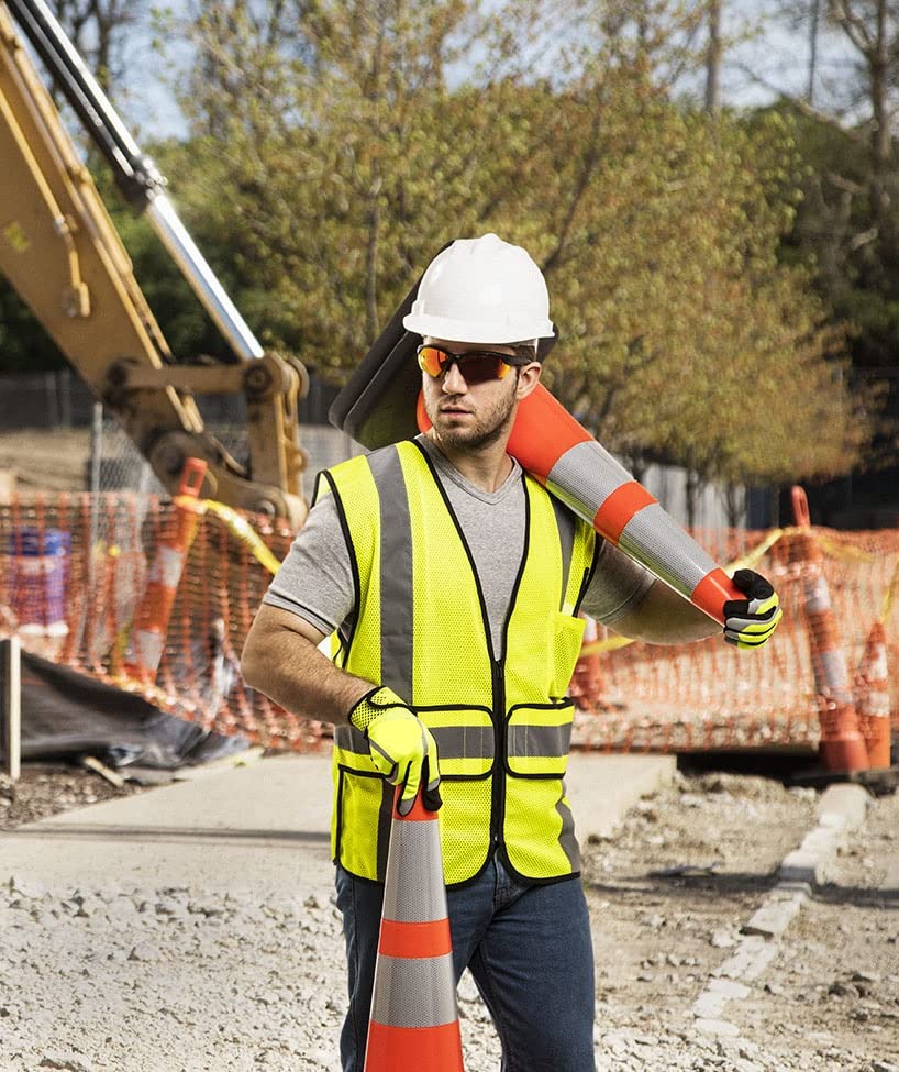 Safety Works High Visibility ANSI Class II Type R Breakaway Safety Vest