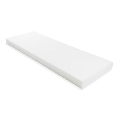 GoTo Foam 4" Height x 24" Width x 72" Length 44ILD (Firm) Upholstery Cushion Made in USA - color: Firm, size: 4x24x72
